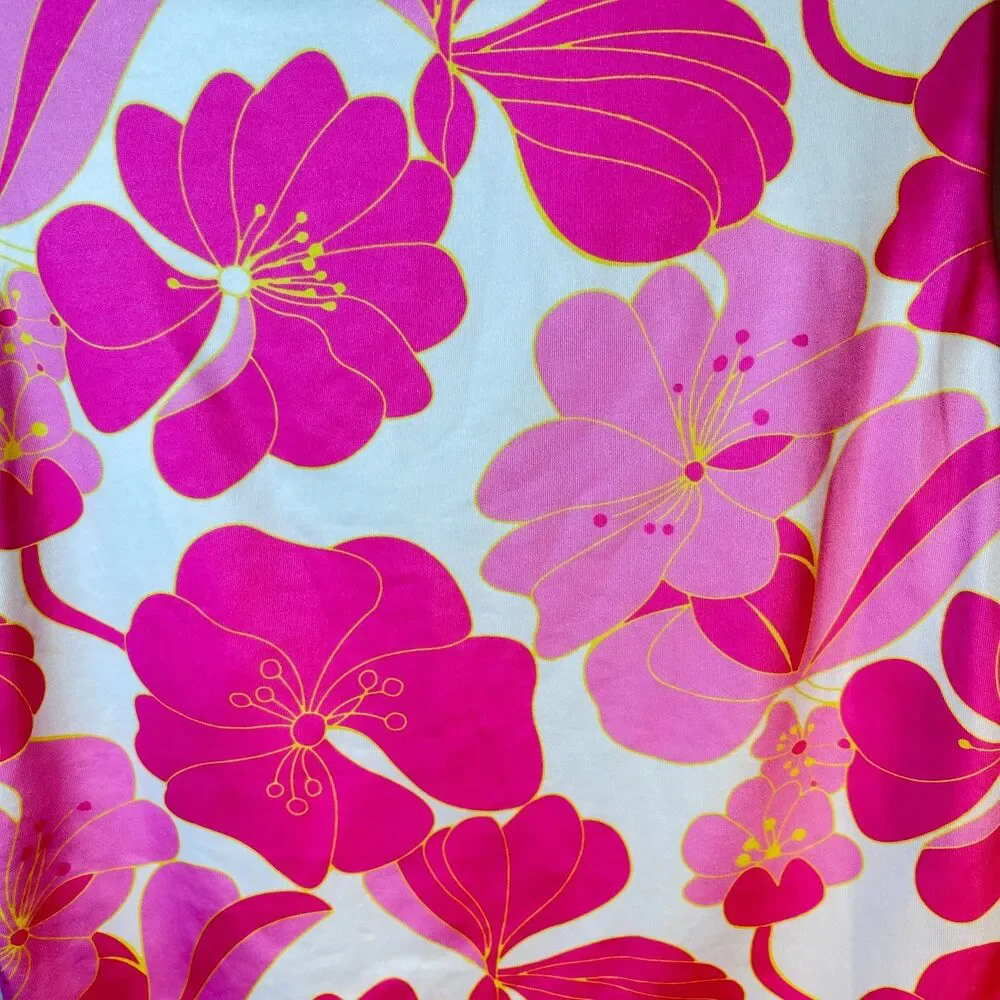 Hello Molly NWT Women's Pink White Tropical Floral Strapless Mini Dress Size XS